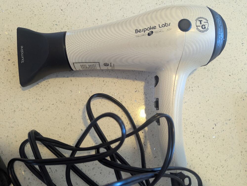T3 Bespoke Labs Evolution Professional Hair Dryer 2000W Tourmaline Ionic White
